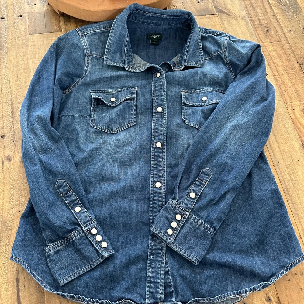 J Crew denim shirt